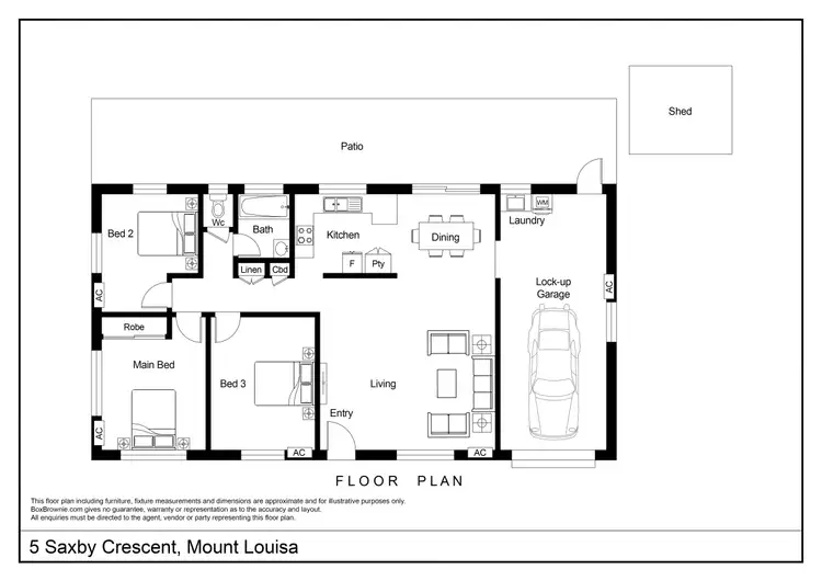 Floorplan of Homely house listing, 5 Saxby Crescent, Mount Louisa QLD 4814