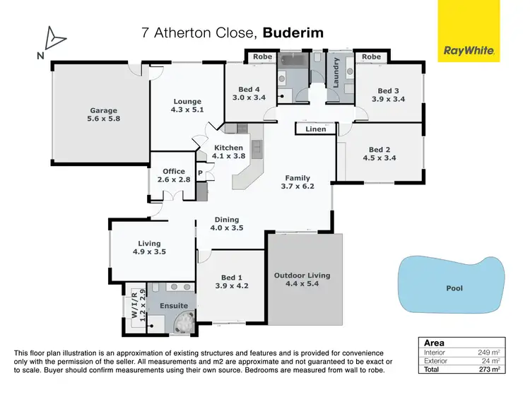Floorplan of Homely house listing, 7 Atherton Close, Buderim QLD 4556