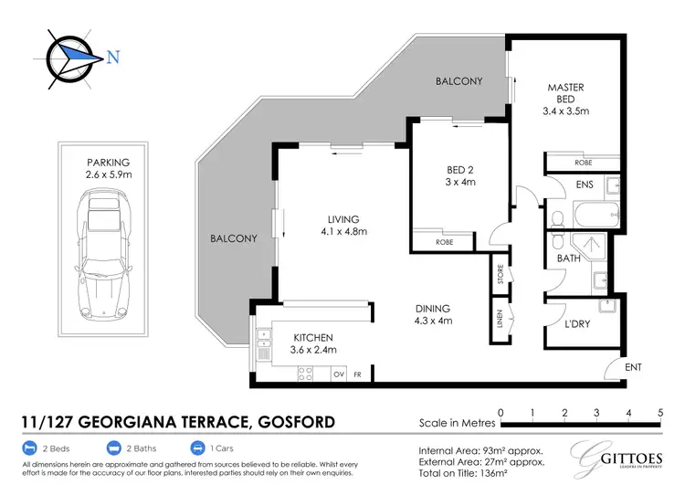 Floorplan of Homely unit listing, 11/127 Georgiana Terrace, Gosford NSW 2250