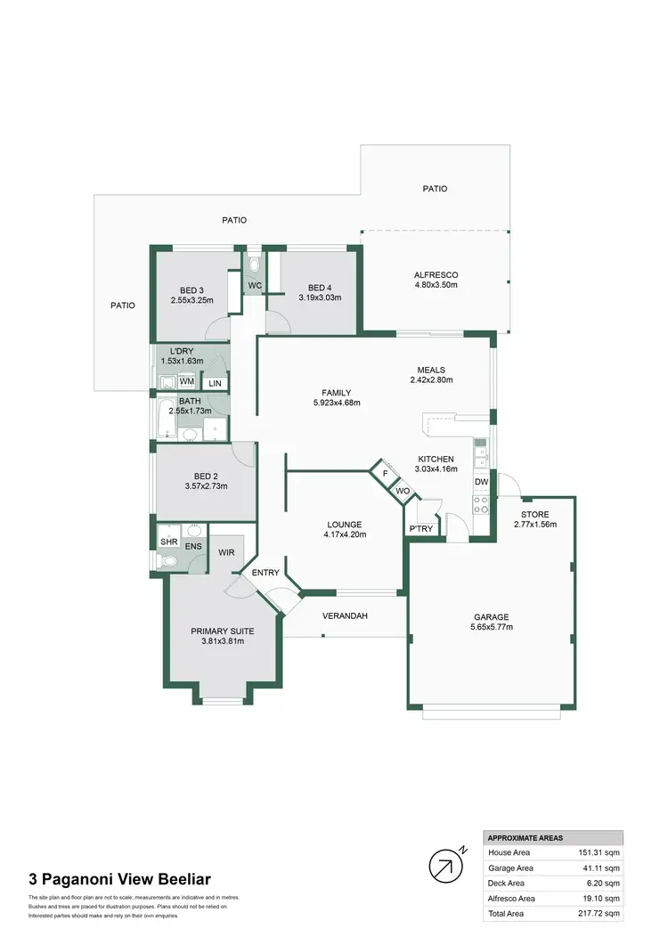 Floorplan of Homely house listing, 3 Paganoni View, Beeliar WA 6164