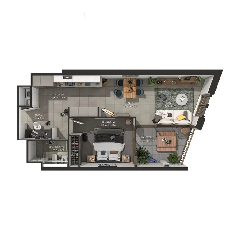 Floorplan of Homely apartment listing, 30203/2c Figtree Drive, Sydney Olympic Park NSW 2127