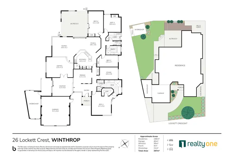 Floorplan of Homely house listing, 26 Lockett Crest, Winthrop WA 6150