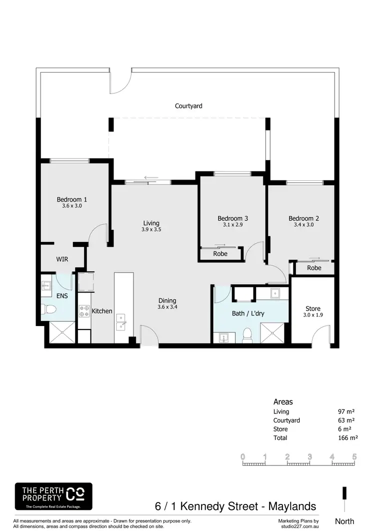 Floorplan of Homely apartment listing, 6/1 Kennedy Street, Maylands WA 6051
