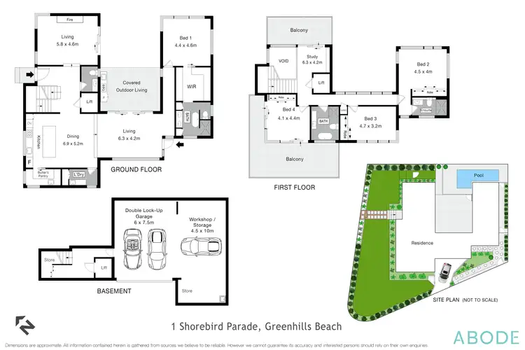 Floorplan of Homely house listing, 1 Shorebird Pde, Greenhills Beach NSW 2230