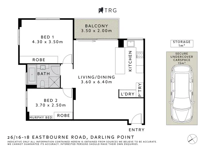 Floorplan of Homely apartment listing, 26/16-18 Eastbourne Road, Darling Point NSW 2027