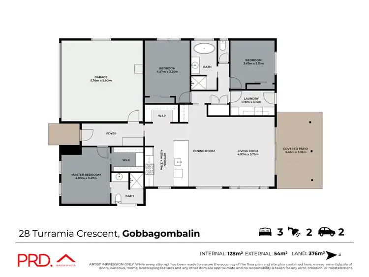 Floorplan of Homely house listing, 28 Turramia Crescent, Gobbagombalin NSW 2650