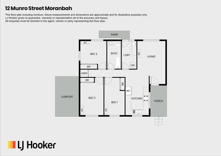 Floorplan of Homely house listing, 12 Munro Street, Moranbah QLD 4744