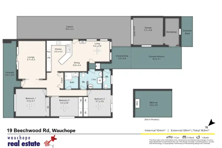 Floorplan of Homely house listing, 19 Beechwood Road, Wauchope NSW 2446