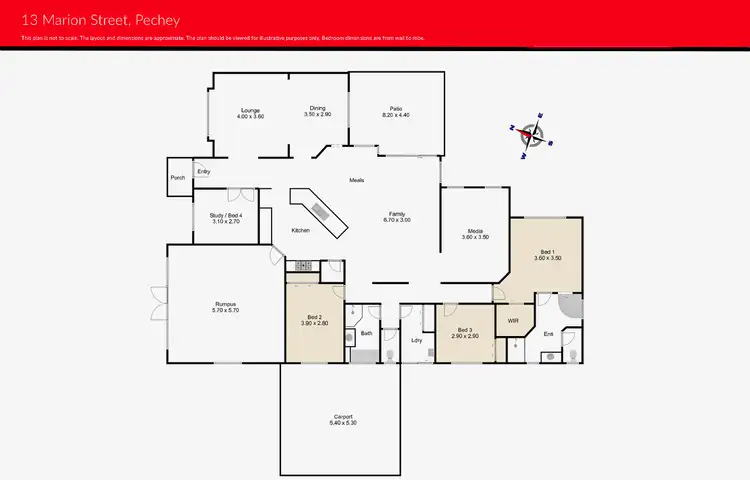 Floorplan of Homely house listing, 13 Marion Street, Hampton QLD 4352