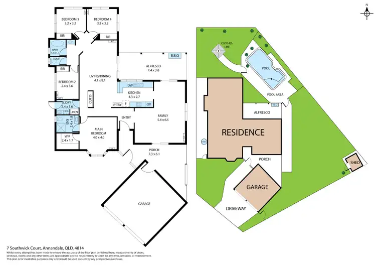 Floorplan of Homely house listing, 7 Southwick Court, Annandale QLD 4814