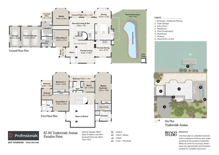 Floorplan of Homely house listing, 82-84 Tradewinds Avenue, Paradise Point QLD 4216