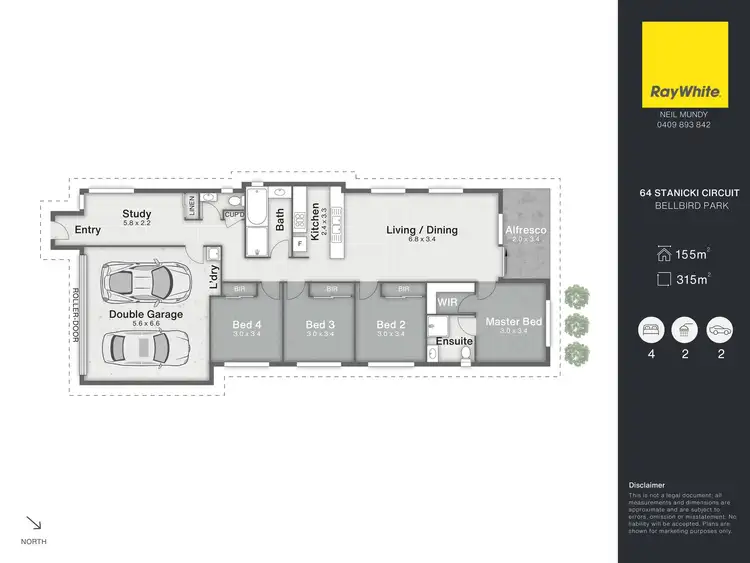 Floorplan of Homely house listing, 64 Stanicki Circuit, Bellbird Park QLD 4300