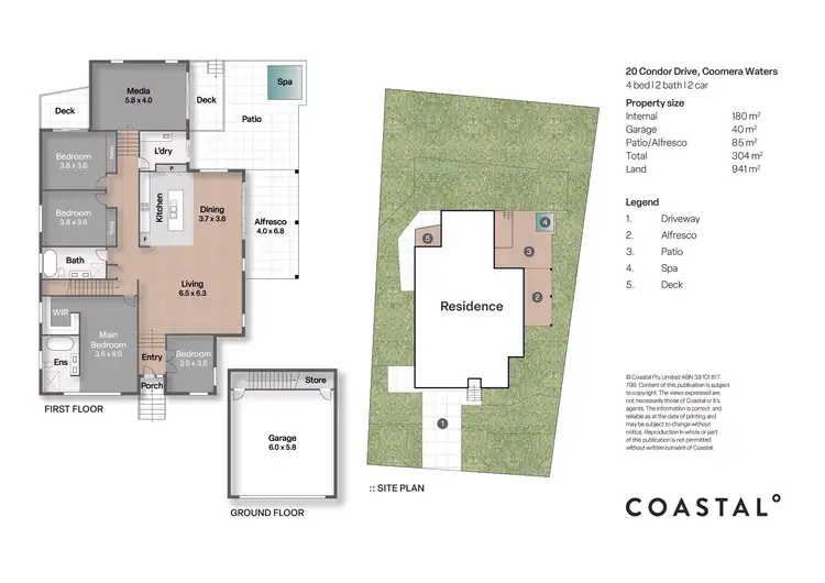 Floorplan of Homely house listing, 20 Condor Drive, Coomera Waters QLD 4209