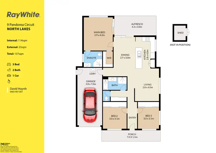Floorplan of Homely house listing, 9 Pandorea Circuit, North Lakes QLD 4509