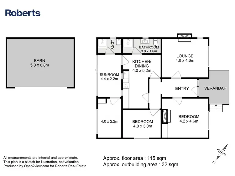 Floorplan of Homely house listing, 63 High Street, Oatlands TAS 7120