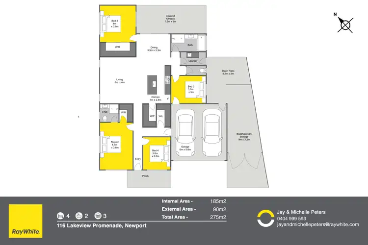 Floorplan of Homely house listing, 116 Lakeview Promenade, Newport QLD 4020