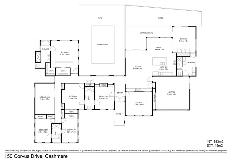 Floorplan of Homely house listing, 150 Corvus Drive, Cashmere QLD 4500