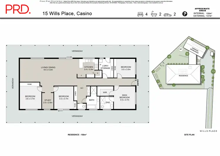Floorplan of Homely house listing, 15 Wills Place, Casino NSW 2470