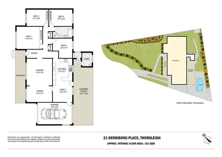 Floorplan of Homely house listing, 21 Derribong Place, Thornleigh NSW 2120