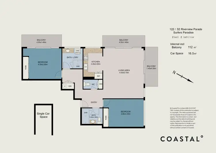 Floorplan of Homely unit listing, 122/32 Riverview Parade, Surfers Paradise QLD 4217