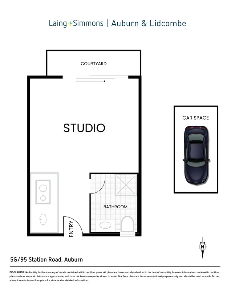 Floorplan of Homely unit listing, 5G/95 Station Rd, Auburn NSW 2144