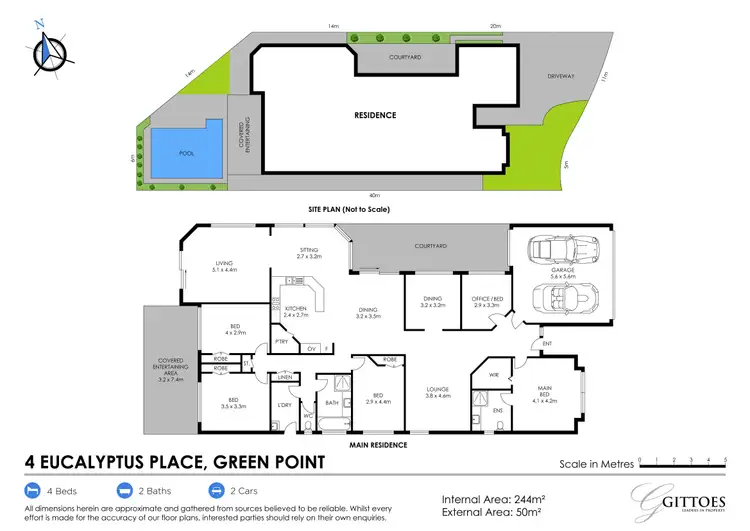 Floorplan of Homely house listing, 4 Eucalyptus Place, Green Point NSW 2251