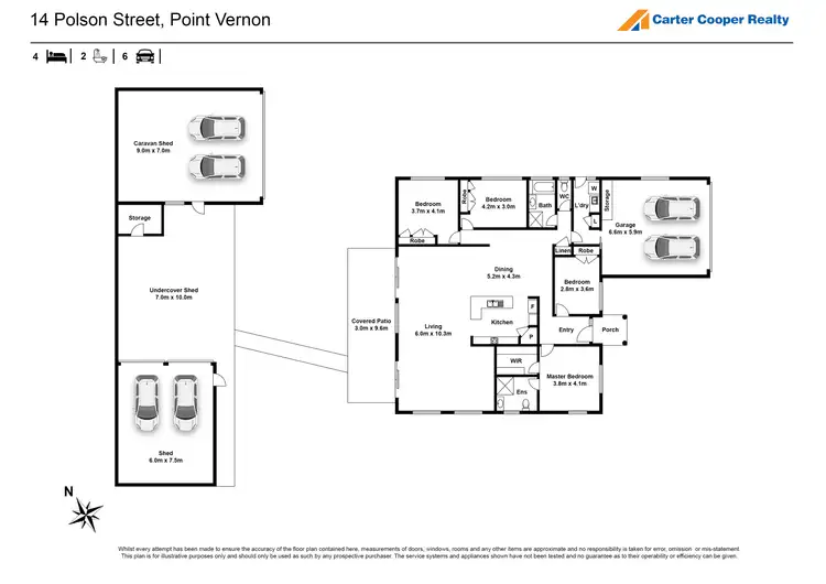 Floorplan of Homely house listing, 14 Polson Street, Point Vernon QLD 4655