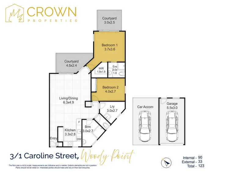 Floorplan of Homely unit listing, 3/1 Caroline Street, Woody Point QLD 4019
