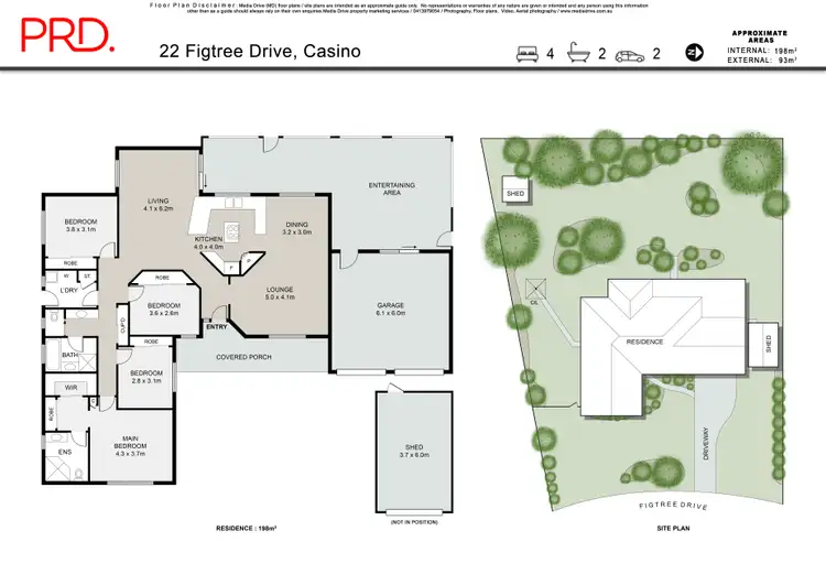 Floorplan of Homely house listing, 22 Figtree Drive, Casino NSW 2470