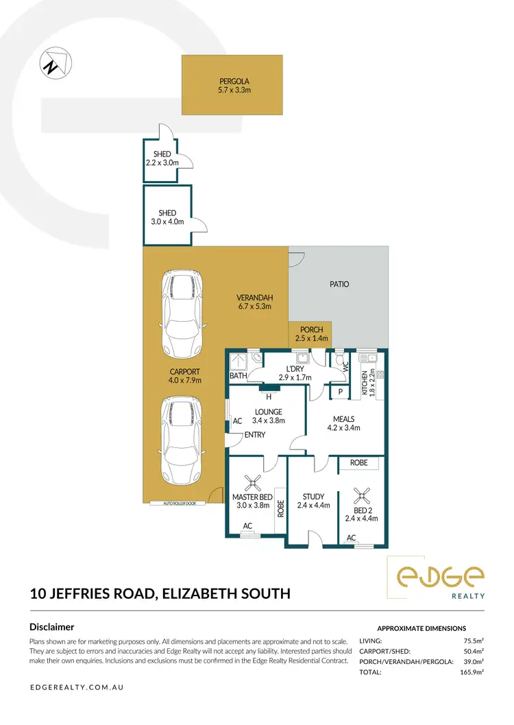 Floorplan of Homely house listing, 10 Jeffries Road, Elizabeth South SA 5112