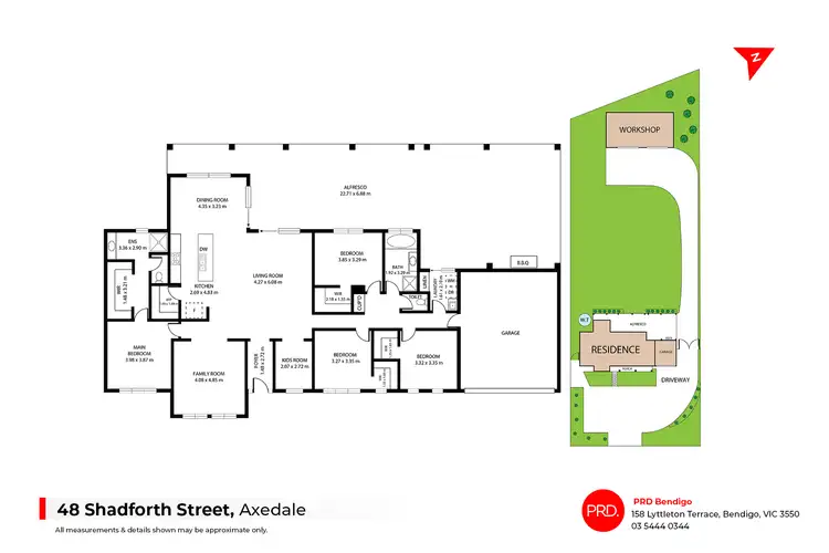 Floorplan of Homely house listing, 48 Shadforth Street, Axedale VIC 3551