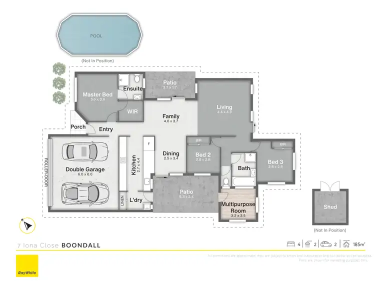Floorplan of Homely house listing, 7 Iona Close, Boondall QLD 4034