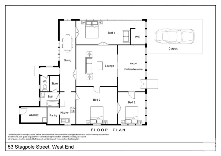 Floorplan of Homely house listing, 53 Stagpole Street, West End QLD 4810