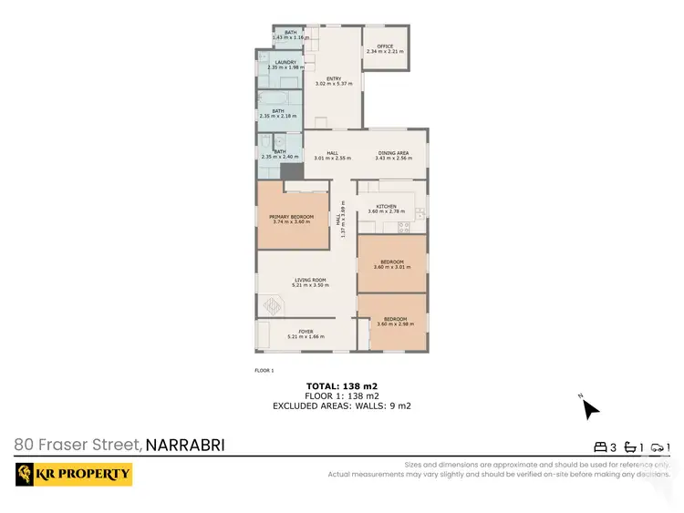 Floorplan of Homely house listing, 80 Fraser Street, Narrabri NSW 2390