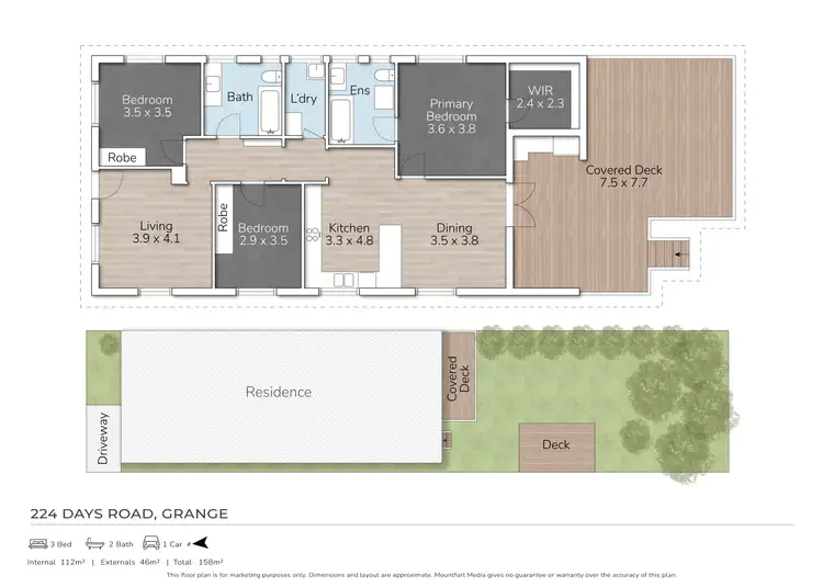 Floorplan of Homely house listing, 224 Days Road, Grange QLD 4051