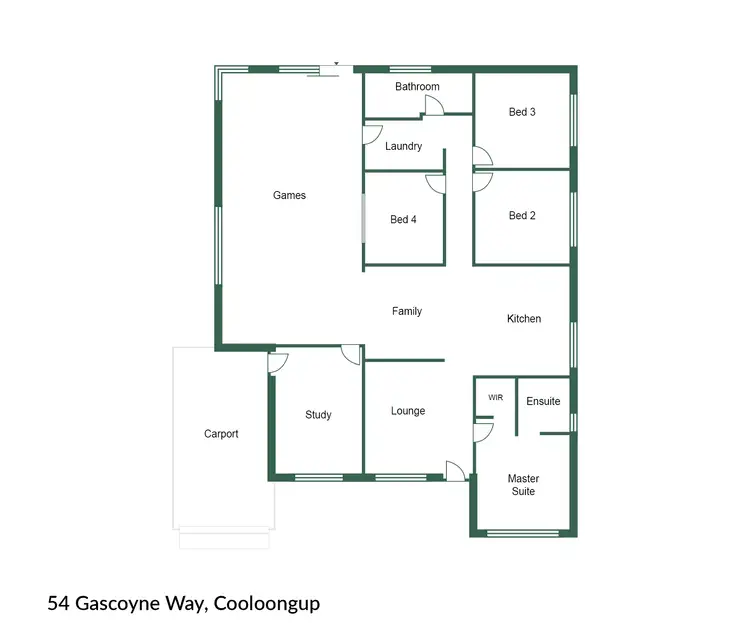 Floorplan of Homely house listing, 54 Gascoyne Way, Cooloongup WA 6168
