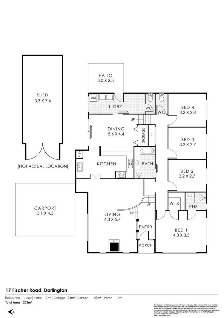Floorplan of Homely house listing, 17 Fischer Road, Darlington WA 6070