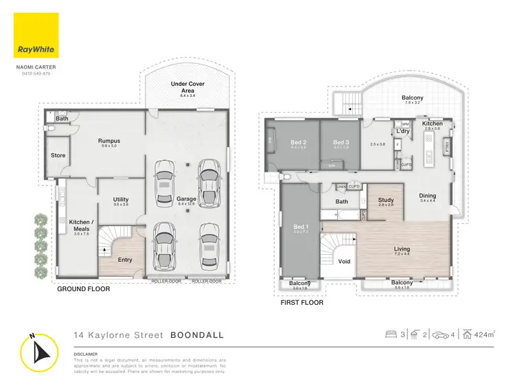 Floorplan of Homely house listing, 14 Kaylorne Street, Boondall QLD 4034