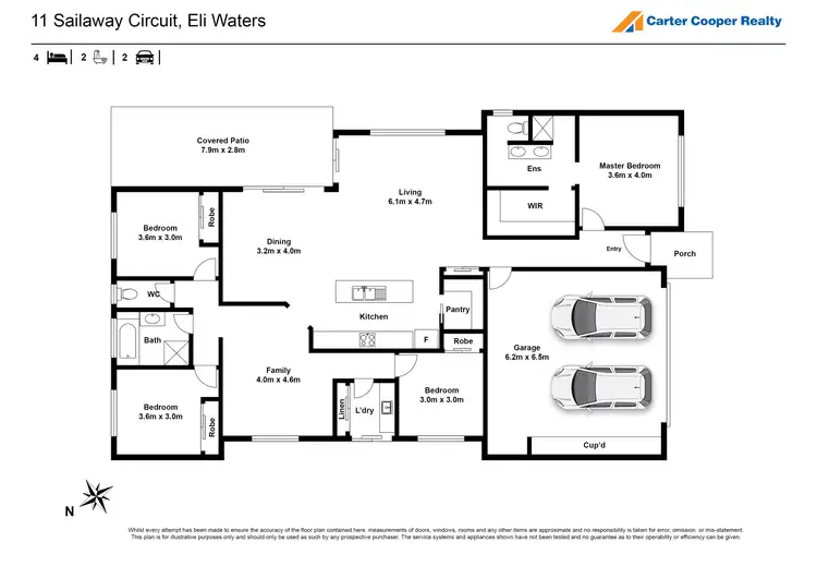 Floorplan of Homely house listing, 11 Sailaway Circuit, Eli Waters QLD 4655
