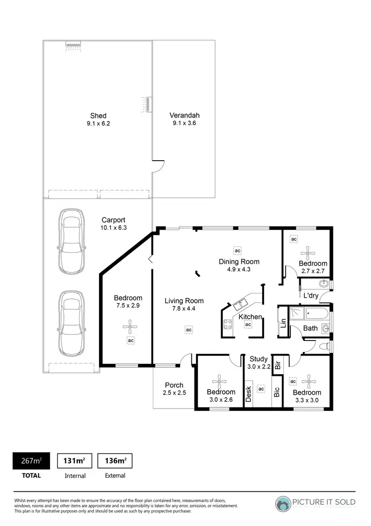 Floorplan of Homely house listing, 13 Leicester Grove, Andrews Farm SA 5114