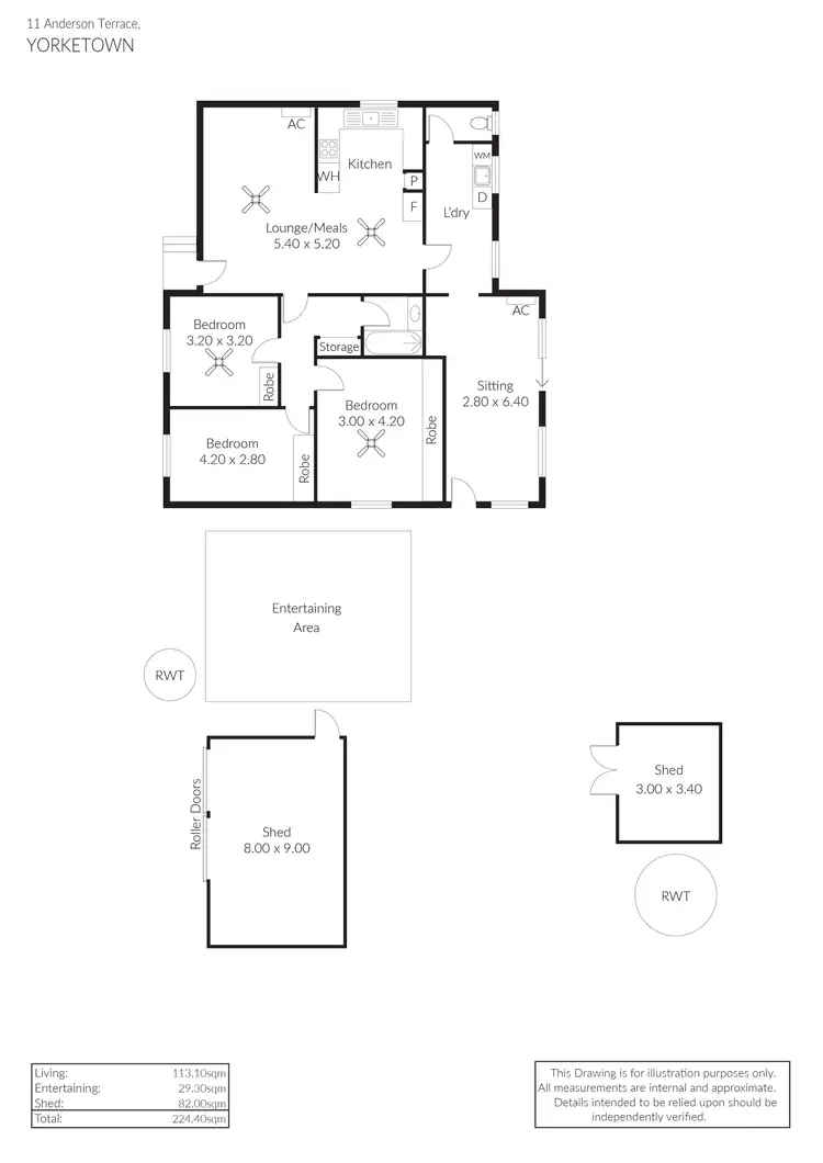 Floorplan of Homely house listing, 11 Anderson Terrace, Yorketown SA 5576