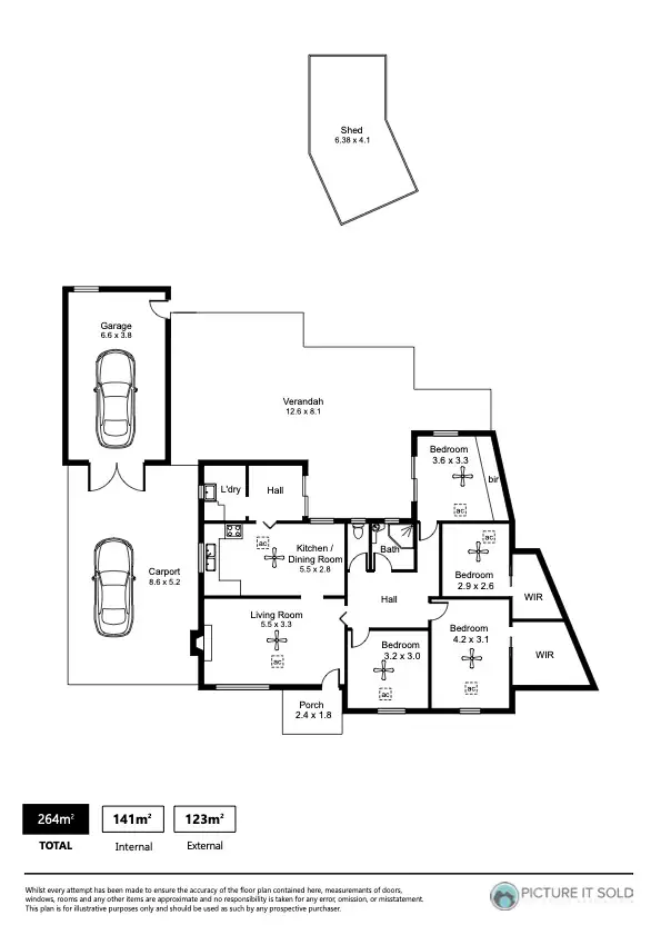 Floorplan of Homely house listing, 8 Trimmer Parade, Woodville West SA 5011