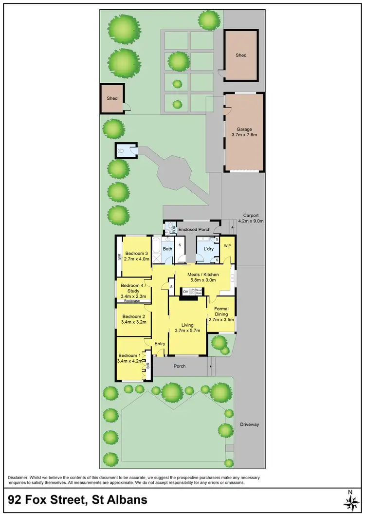 Floorplan of Homely house listing, 92 Fox Street, St Albans VIC 3021