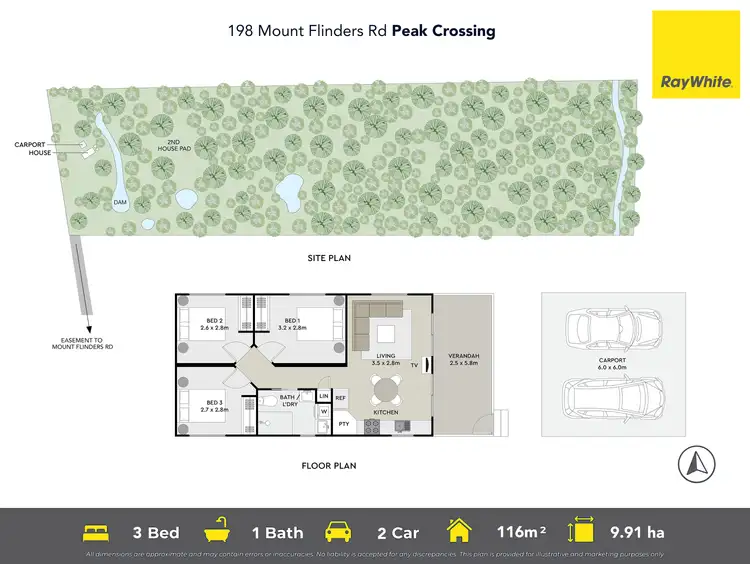 Floorplan of Homely rural property listing, 198 Mount Flinders Road, Peak Crossing QLD 4306