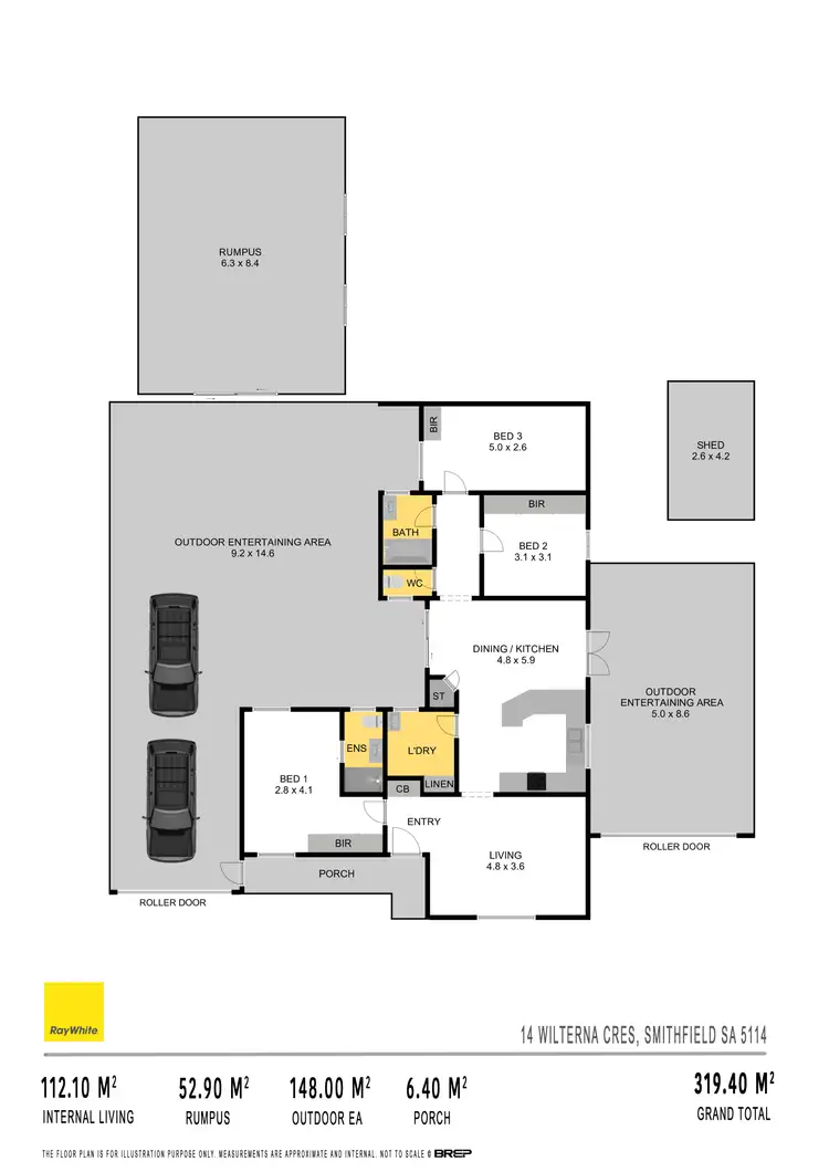 Floorplan of Homely house listing, 14 Wilterna Crescent, Smithfield SA 5114