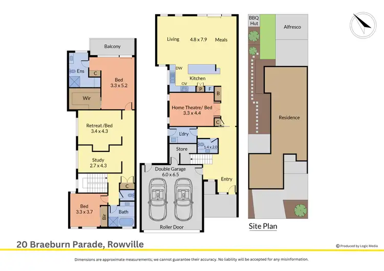 Floorplan of Homely townhouse listing, 20 Braeburn Parade, Rowville VIC 3178
