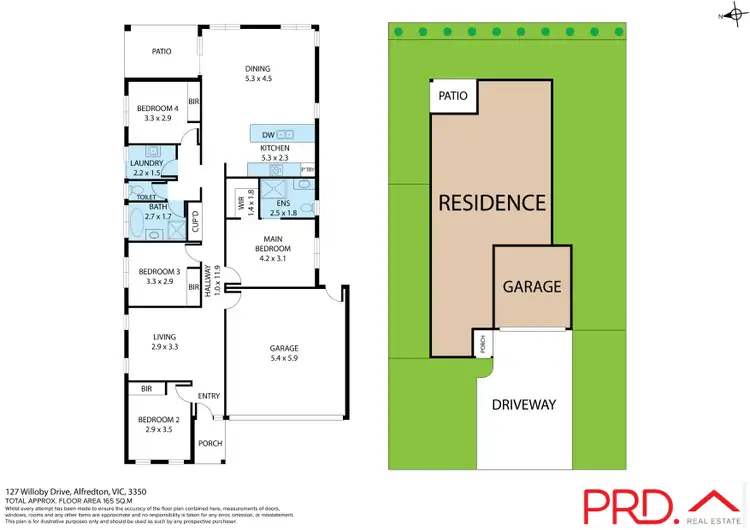 Floorplan of Homely house listing, 127 Willoby Drive, Alfredton VIC 3350