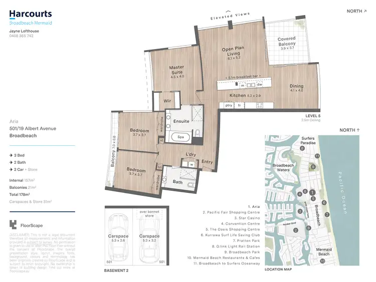 Floorplan of Homely apartment listing, 501/19 Albert Avenue, Broadbeach QLD 4218