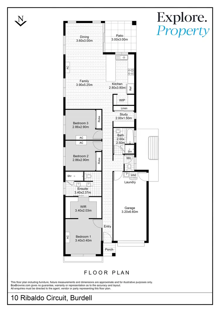 Floorplan of Homely house listing, 10 Ribaldo Circuit, Burdell QLD 4818