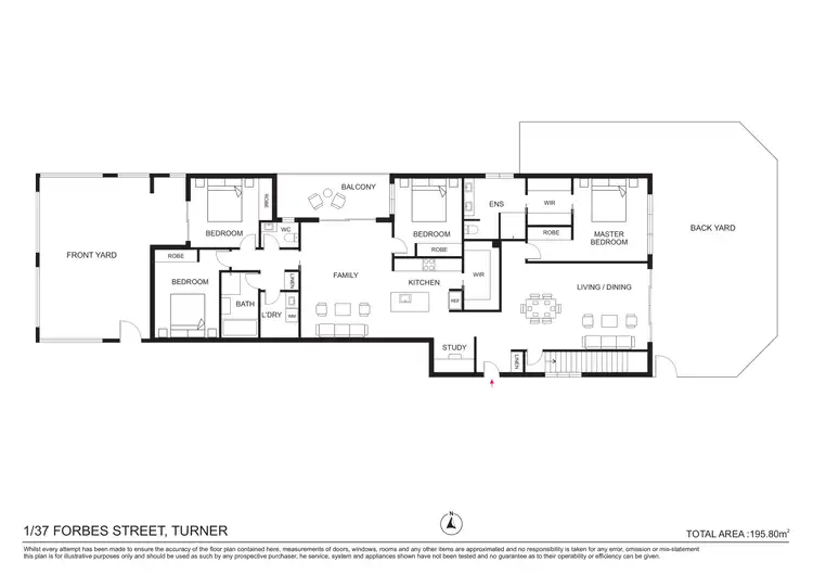 Floorplan of Homely apartment listing, 1/37 Forbes Street, Turner ACT 2612